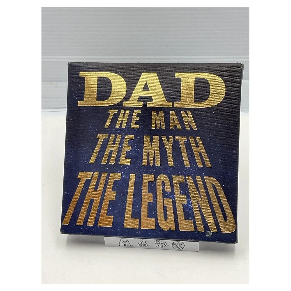 Artissimo Designs Dad Canvas Wall Art 7 x‎ 7 in